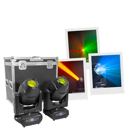 Projecteur hybride 250 W – Shield H250 IP65 Evolite – Utilisation intérieure et extérieure - DMX &amp; Gobos