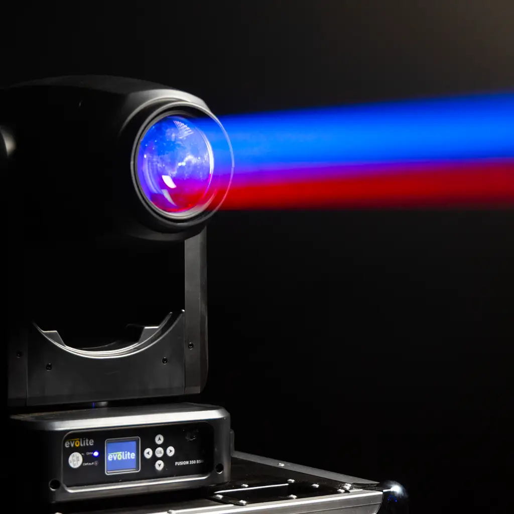 Pack 2 projecteurs hybrides 350 W en flight case – Fusion 350 BSW Set Evolite – Beam, Spot &amp; Wash intelligents