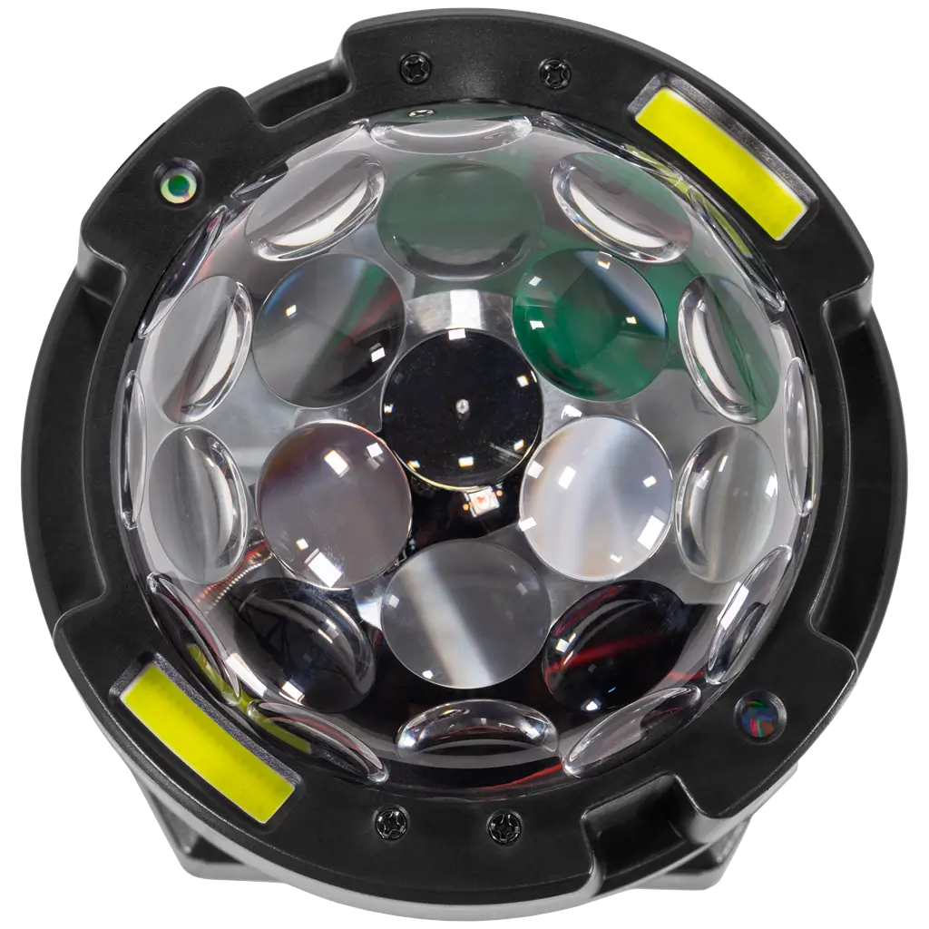 Projecteur effet rotatif – Spinner BoomTone DJ – LED multicolore &amp; stroboscope &amp; contrôle DMX