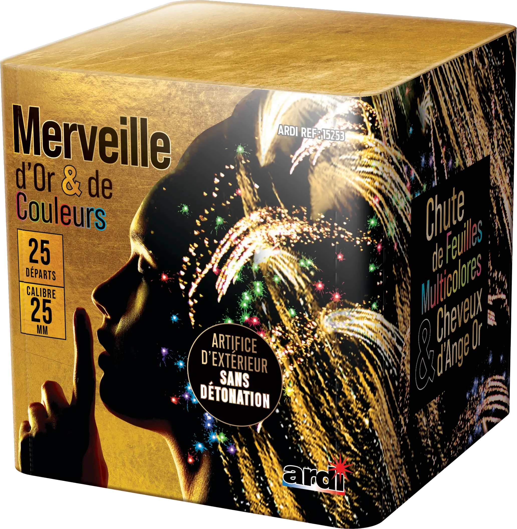 Feu d&#39;Artifice Compact POUDRE AUX YEUX® - 25 Tirs - 25 secondes