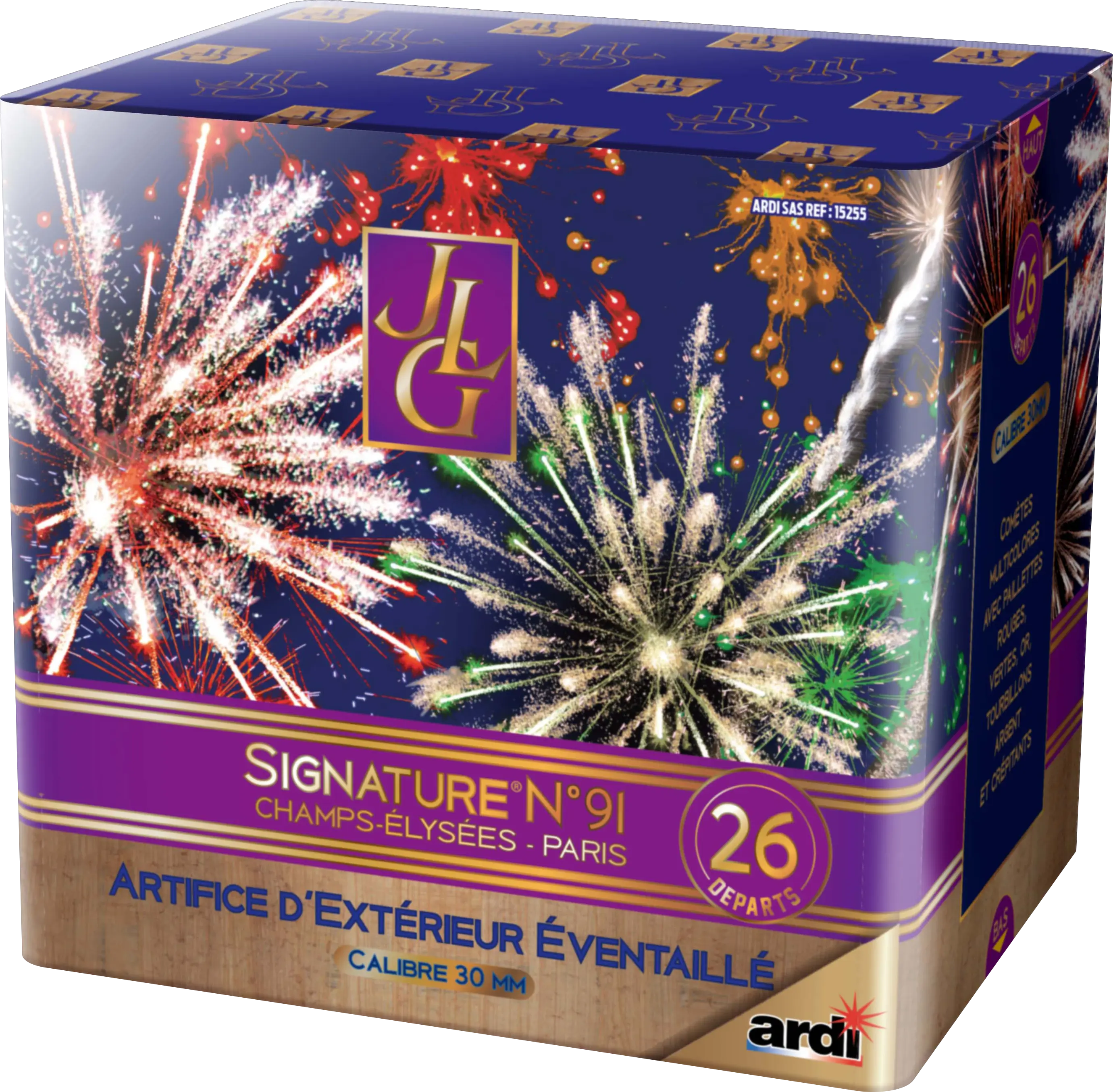Feu d&#39;Artifice SIGNATURE® &quot;LE 91&quot; by JLG 26 tirs - 40 secondes