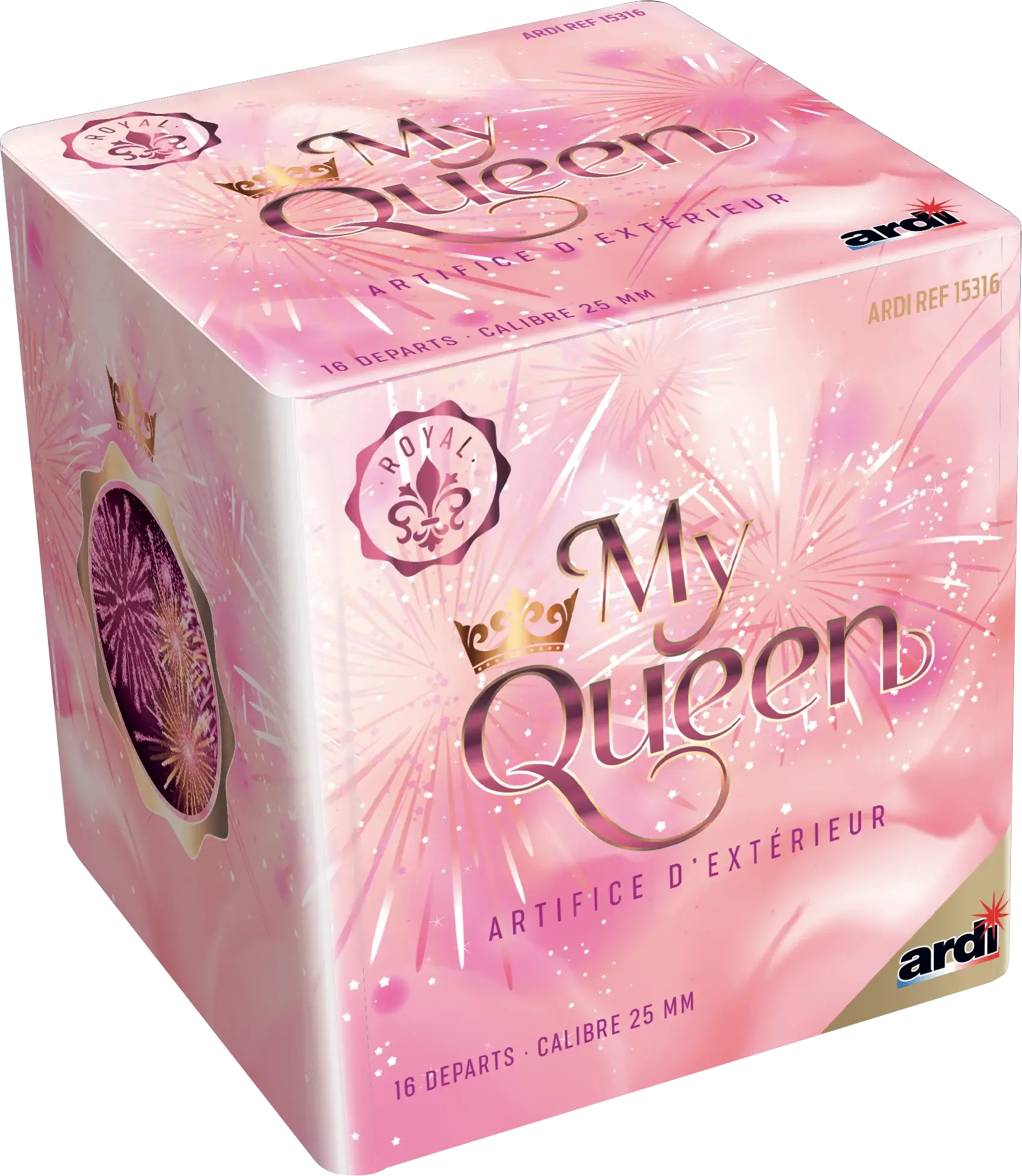 Feu d&#39;Artifice Compact MY QUEEN® - 16 Tirs - 25 secondes