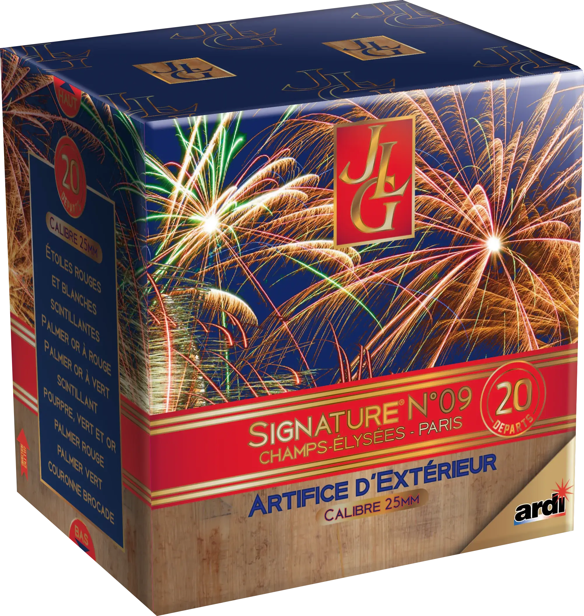 Feu d&#39;Artifice Compact SIGNATURE® N°9 by JLG 20 tirs - 30 secondes