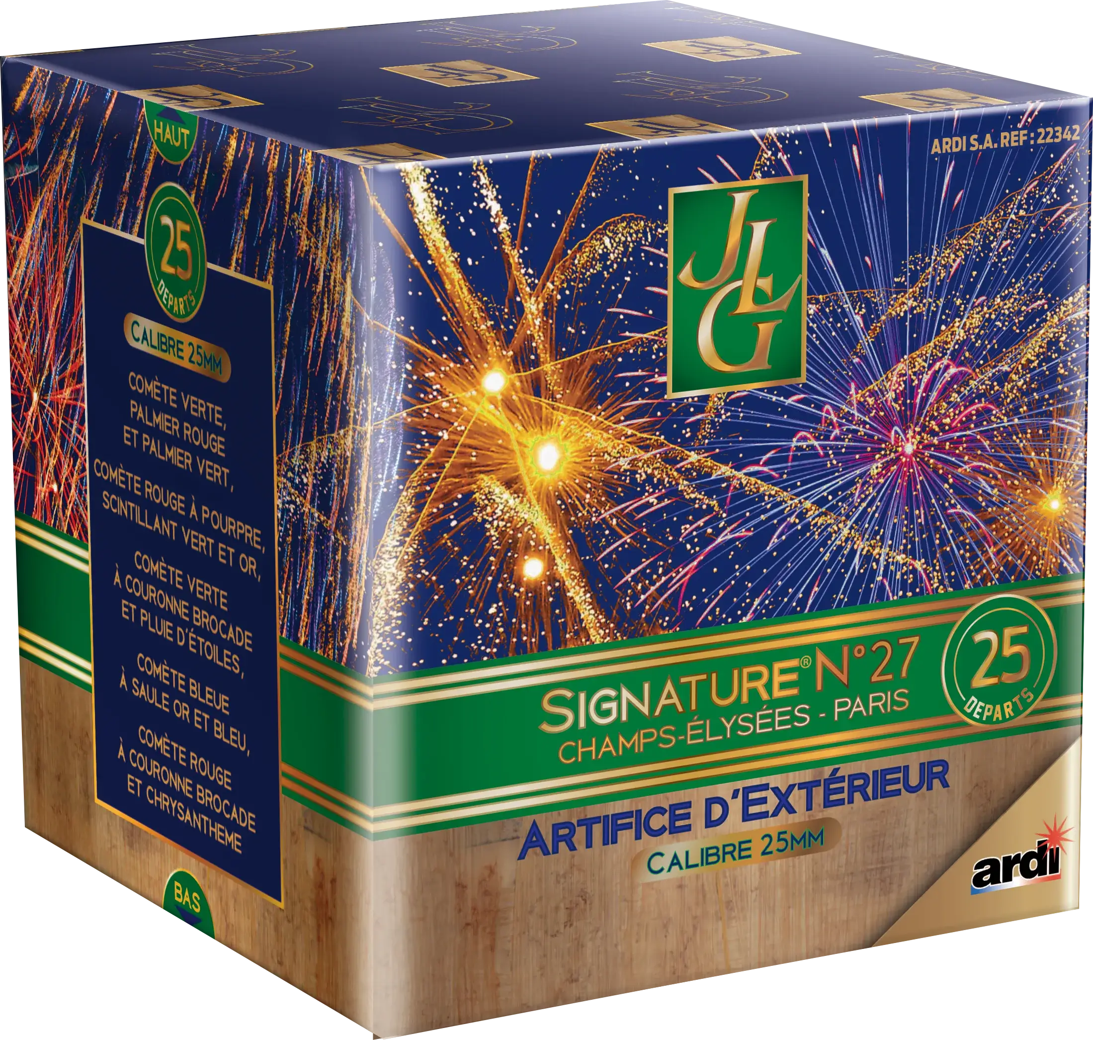 Feu d&#39;Artifice Compact SIGNATURE® N°27 by JLG 25 tirs - 35 secondes