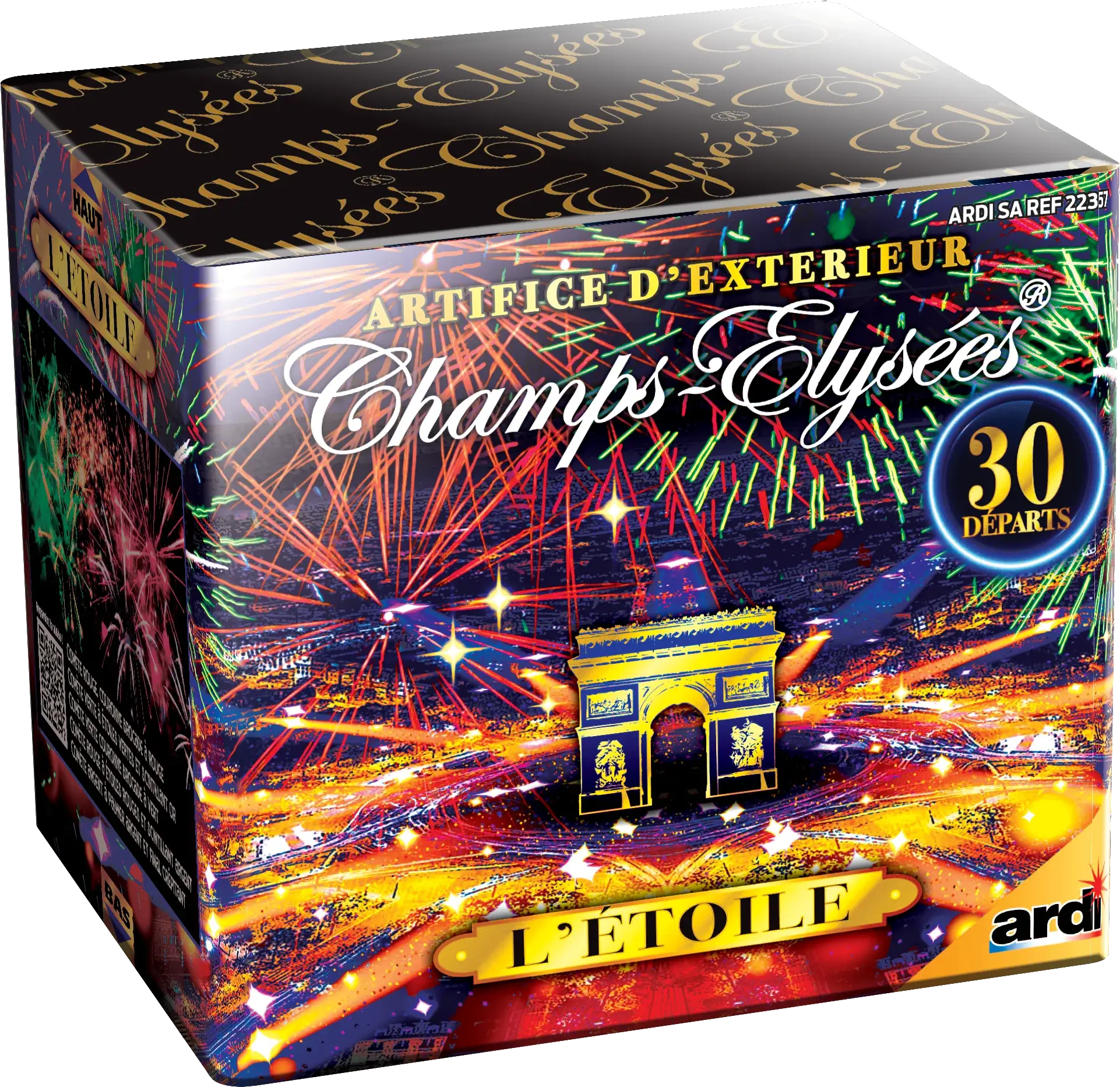 Feu d&#39;Artifice Compact CHAMPS-ÉLYSÉES® L&#39;ÉTOILE - 30 Tirs - 25 secondes