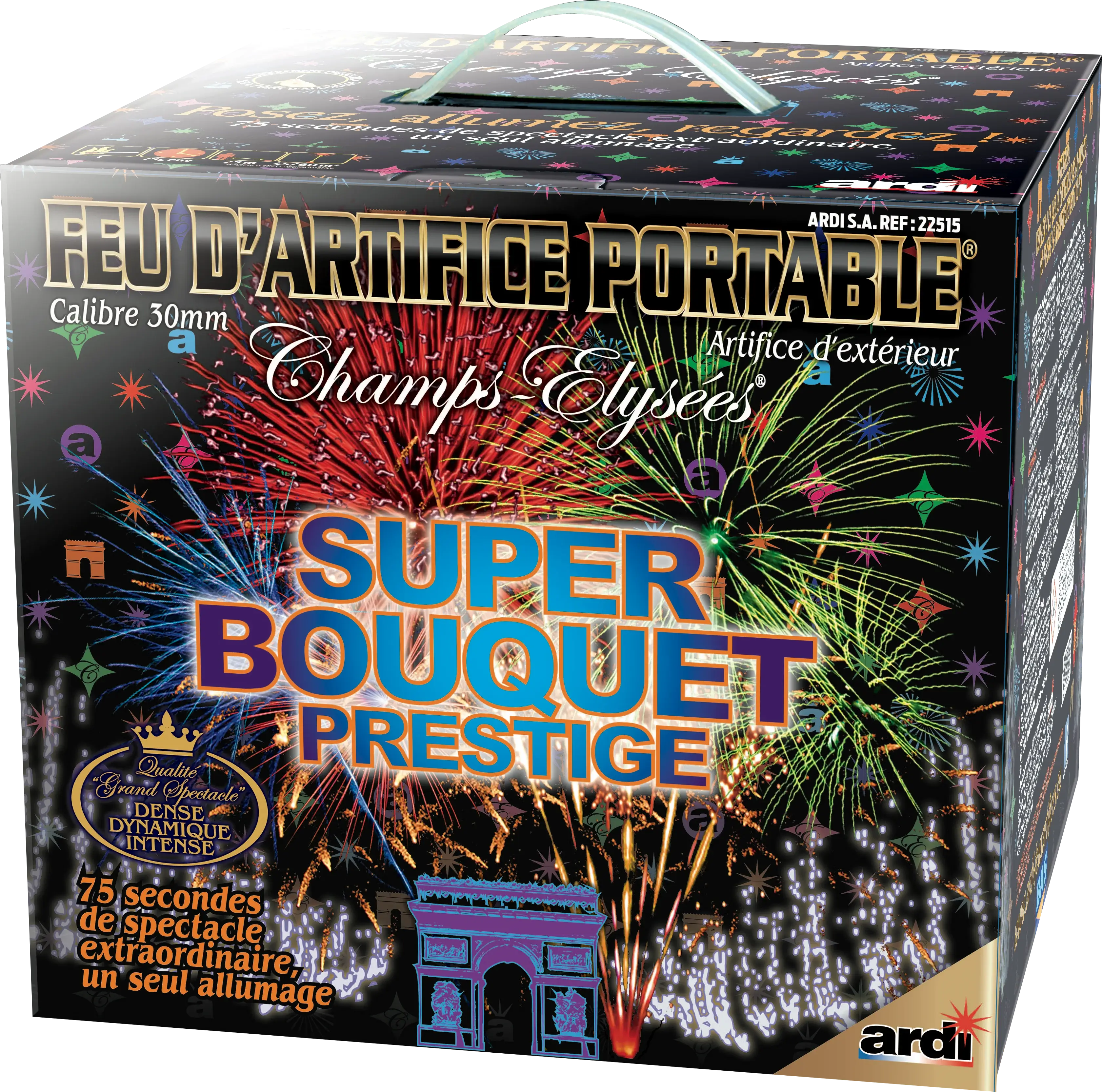 Feu d&#39;Artifice PORTABLE® SUPER BOUQUET PRESTIGE - 49 Tirs - 75 secondes