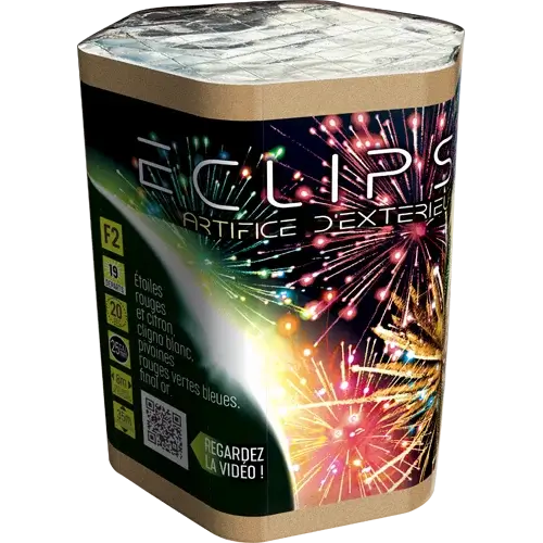 Feu d&#39;Artifice Compact LITTLE ECLIPSE 19 départs - 20 secondes