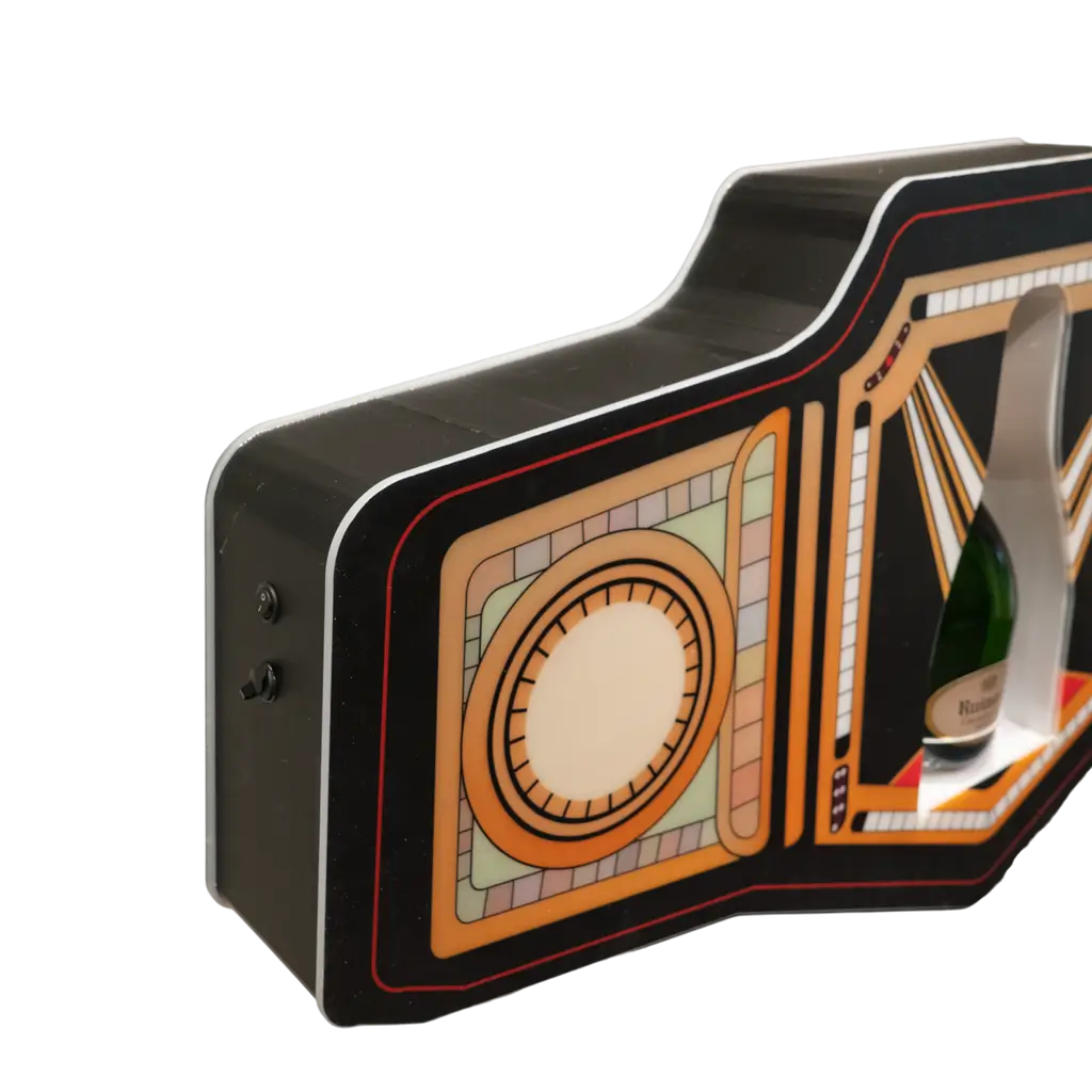 Rituel de service “Boxe” – Présentoir bouteille VIP lumineux 90 cm | By Sparklers®