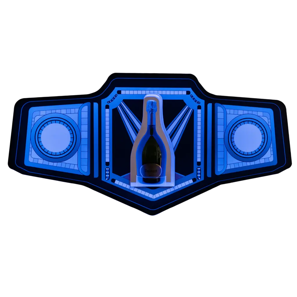 Rituel de service “Boxe” – Présentoir bouteille VIP lumineux 90 cm | By Sparklers®