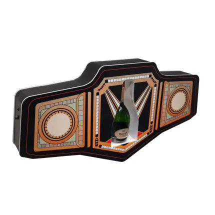 Rituel de service “Boxe” – Présentoir bouteille VIP lumineux | By Sparklers®