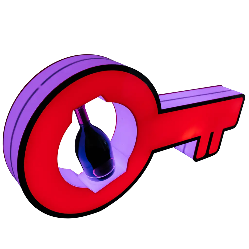 Rituel de service “Clé” – Présentoir bouteille VIP lumineux | By Sparklers®