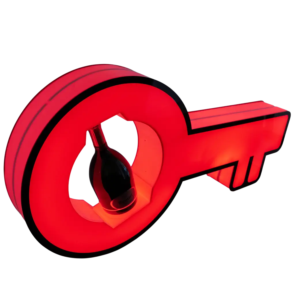 Rituel de service “Clé” – Présentoir bouteille VIP lumineux | By Sparklers®