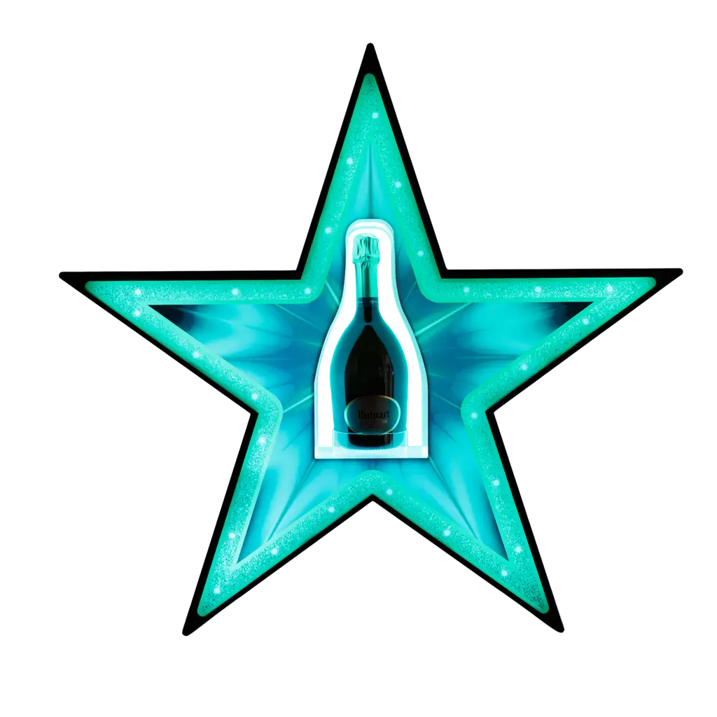 Rituel de service “Étoile” – Présentoir bouteille VIP lumineux | By Sparklers®