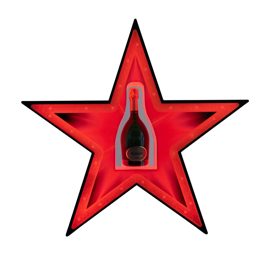 Rituel de service “Étoile” – Présentoir bouteille VIP lumineux | By Sparklers®