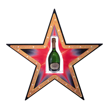 Rituel de service “Étoile” – Présentoir bouteille VIP lumineux | By Sparklers®