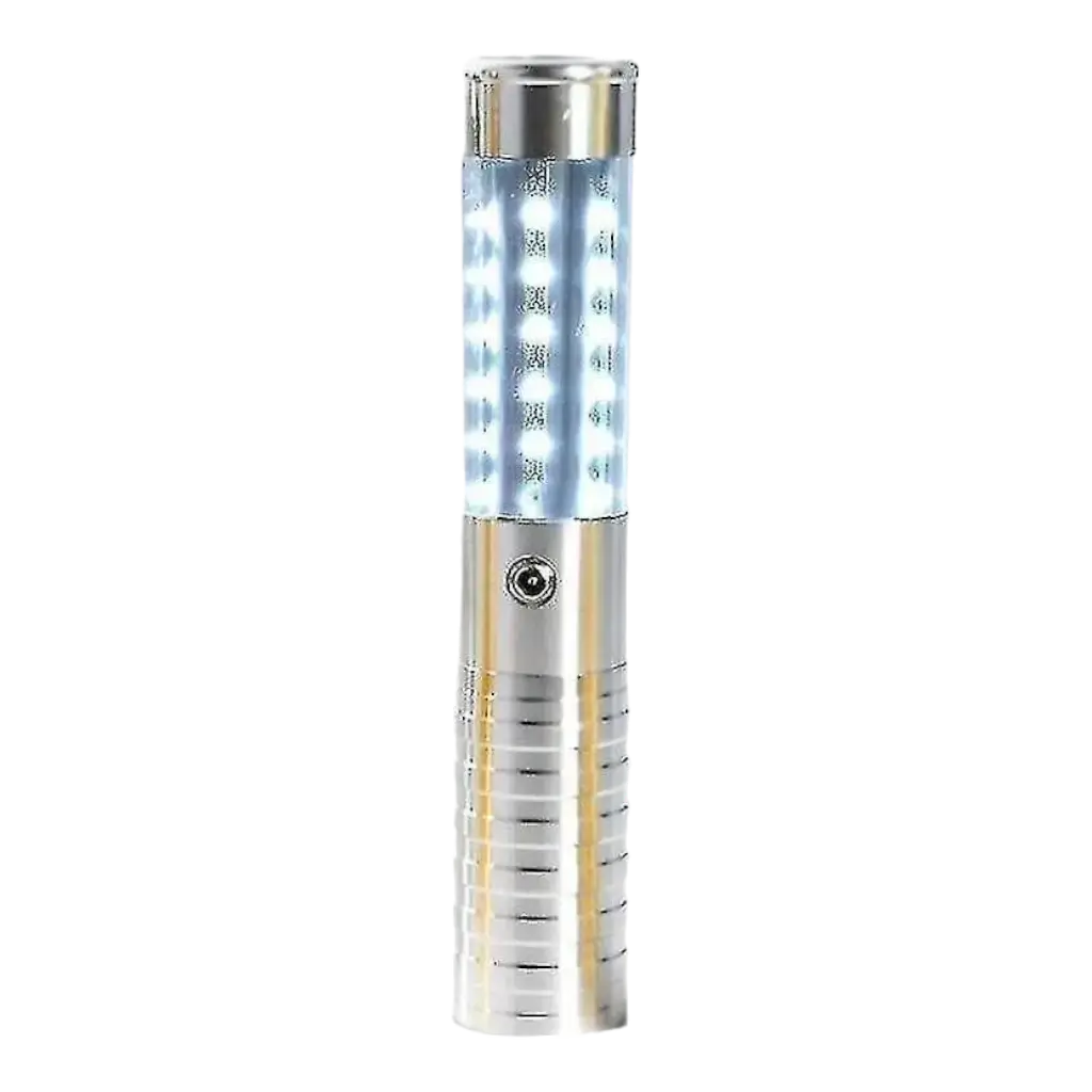 Bâton LED Bouteille VIP Argent avec Laser Rouge – 24 cm