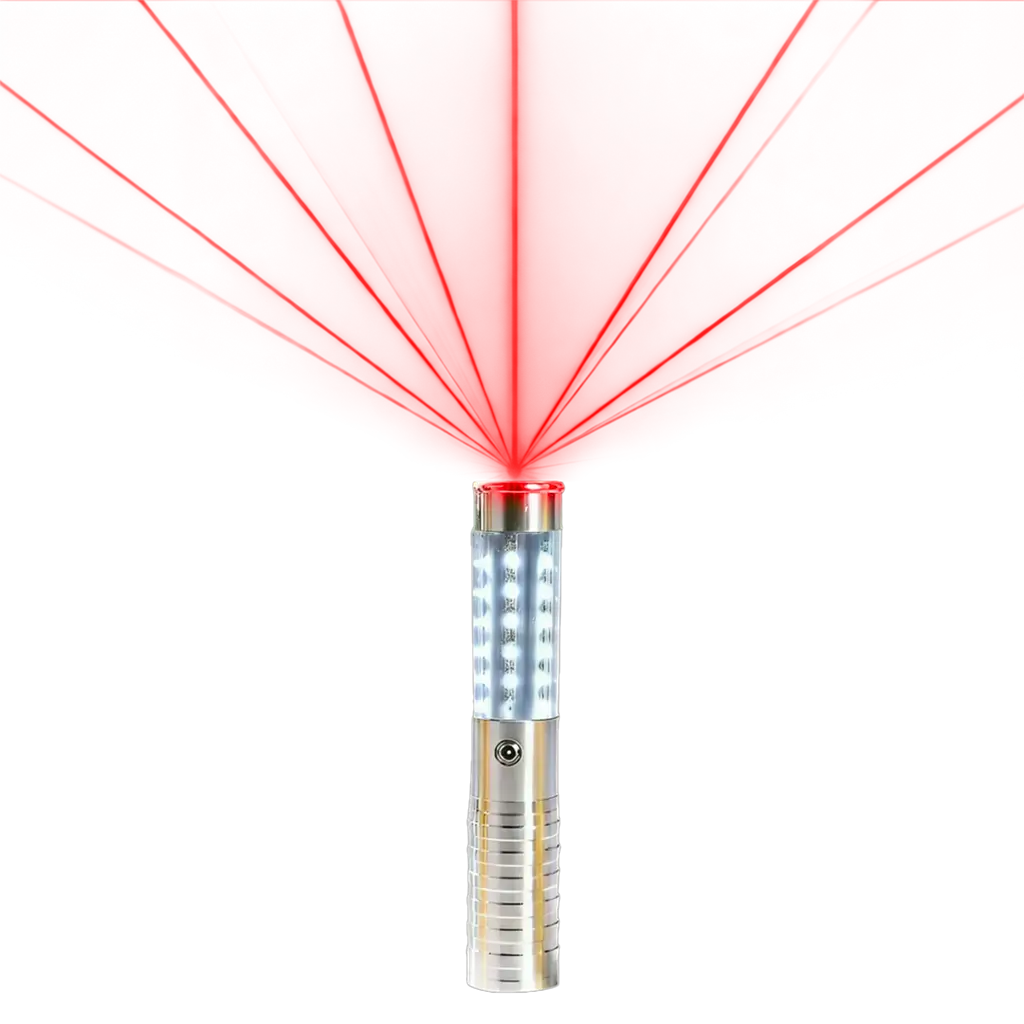 Bâton LED Bouteille VIP Argent avec Laser Rouge – 24 cm