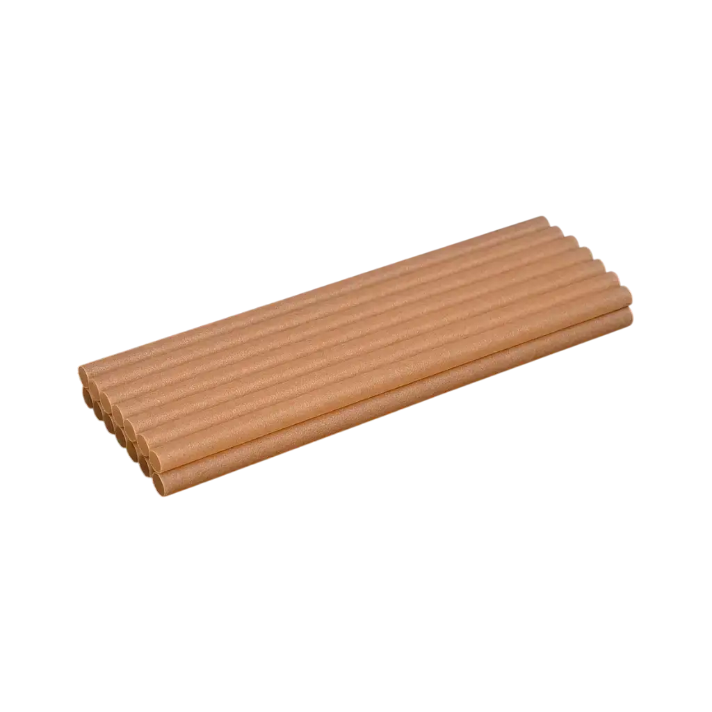 Paille CAÏPI COCKTAIL en Fibre Naturelle 15cm ø 8mm - Compostable &amp; Biodégradable – (Lot de 250)