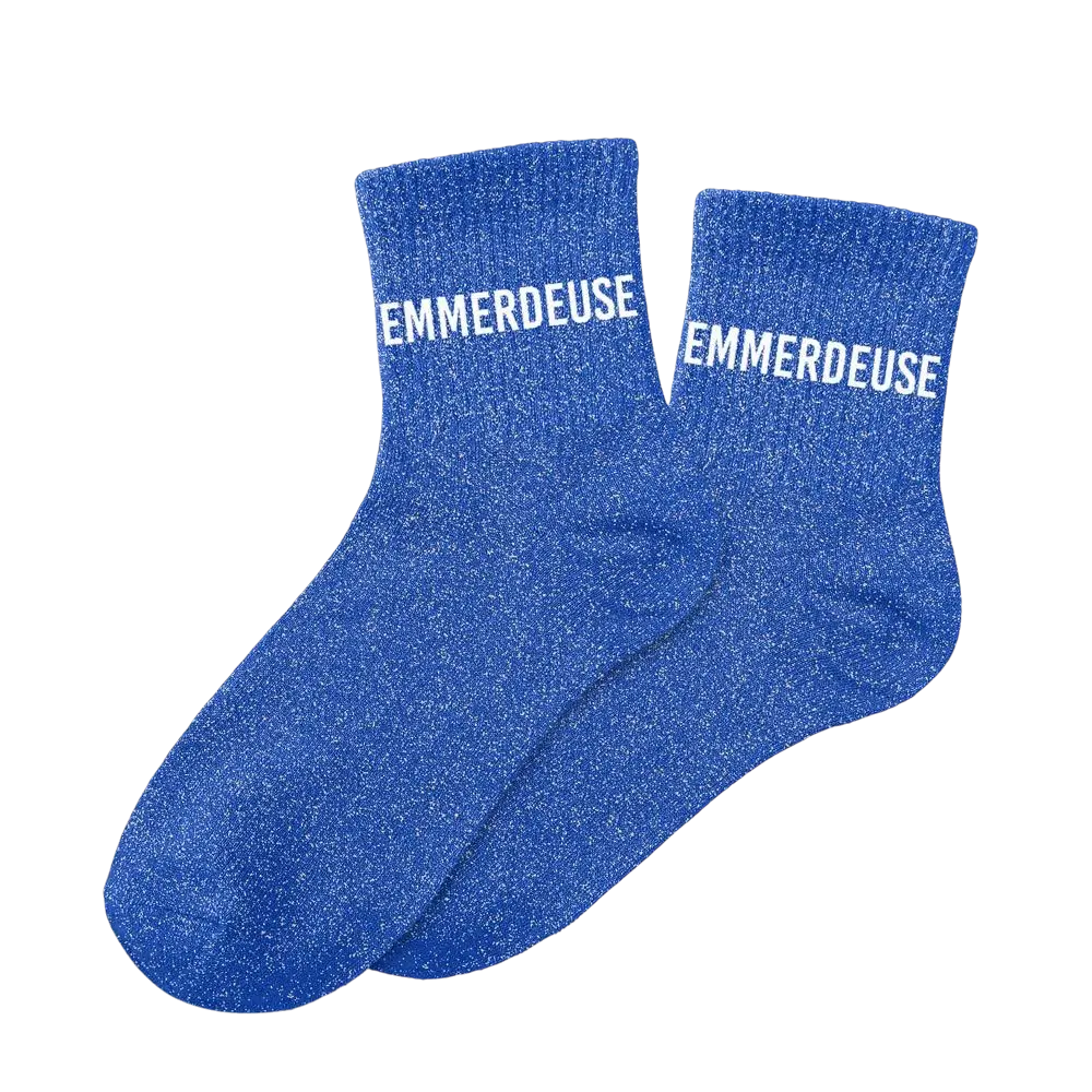 Chaussettes paillettes emmerdeuse – Taille unique 36–42