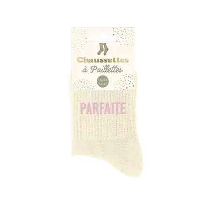 Chaussettes paillettes parfaite – Taille unique 36–42