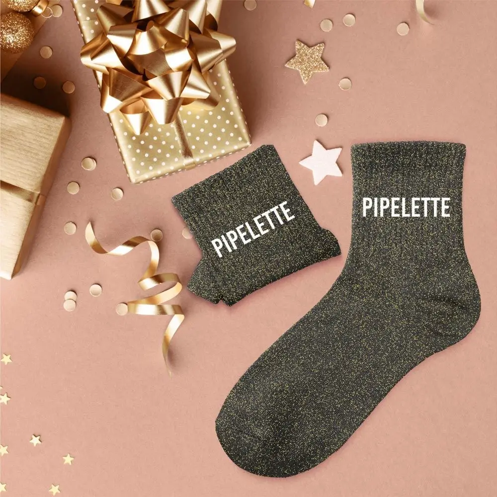 Chaussettes paillettes Pipelette – Taille unique 36–42