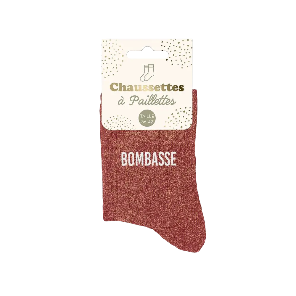 Chaussettes paillettes Bombasse – Taille unique 36–42