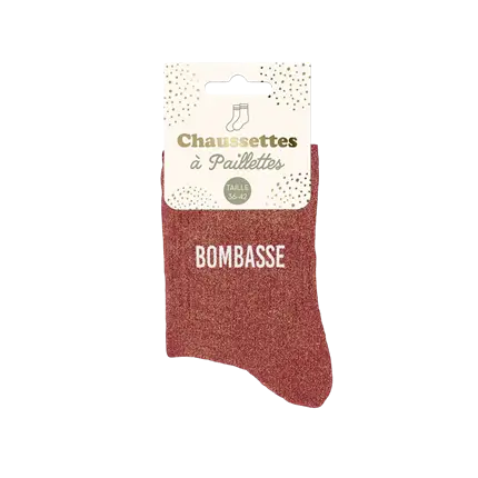 Chaussettes paillettes Bombasse – Taille unique 36–42
