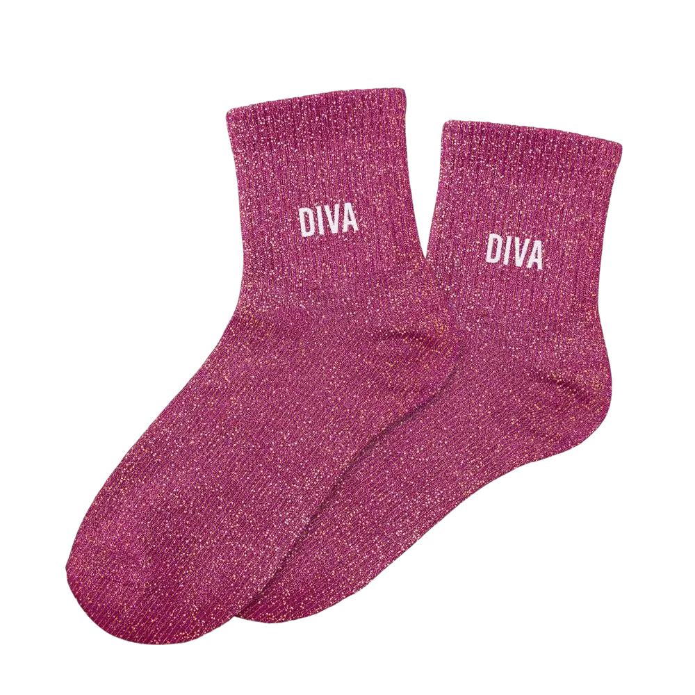 Chaussettes paillettes Diva – Taille unique 36–42