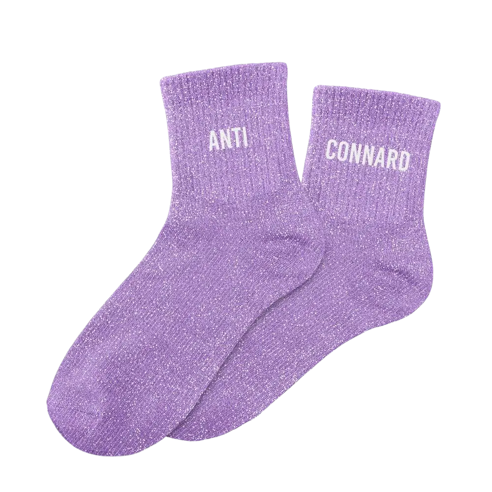 Chaussettes paillettes duo Anti Connard – Taille unique 36–42