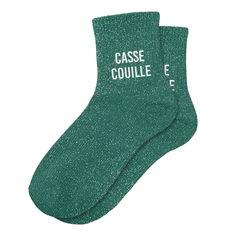 Chaussettes paillettes casse couille – Taille unique 36–42