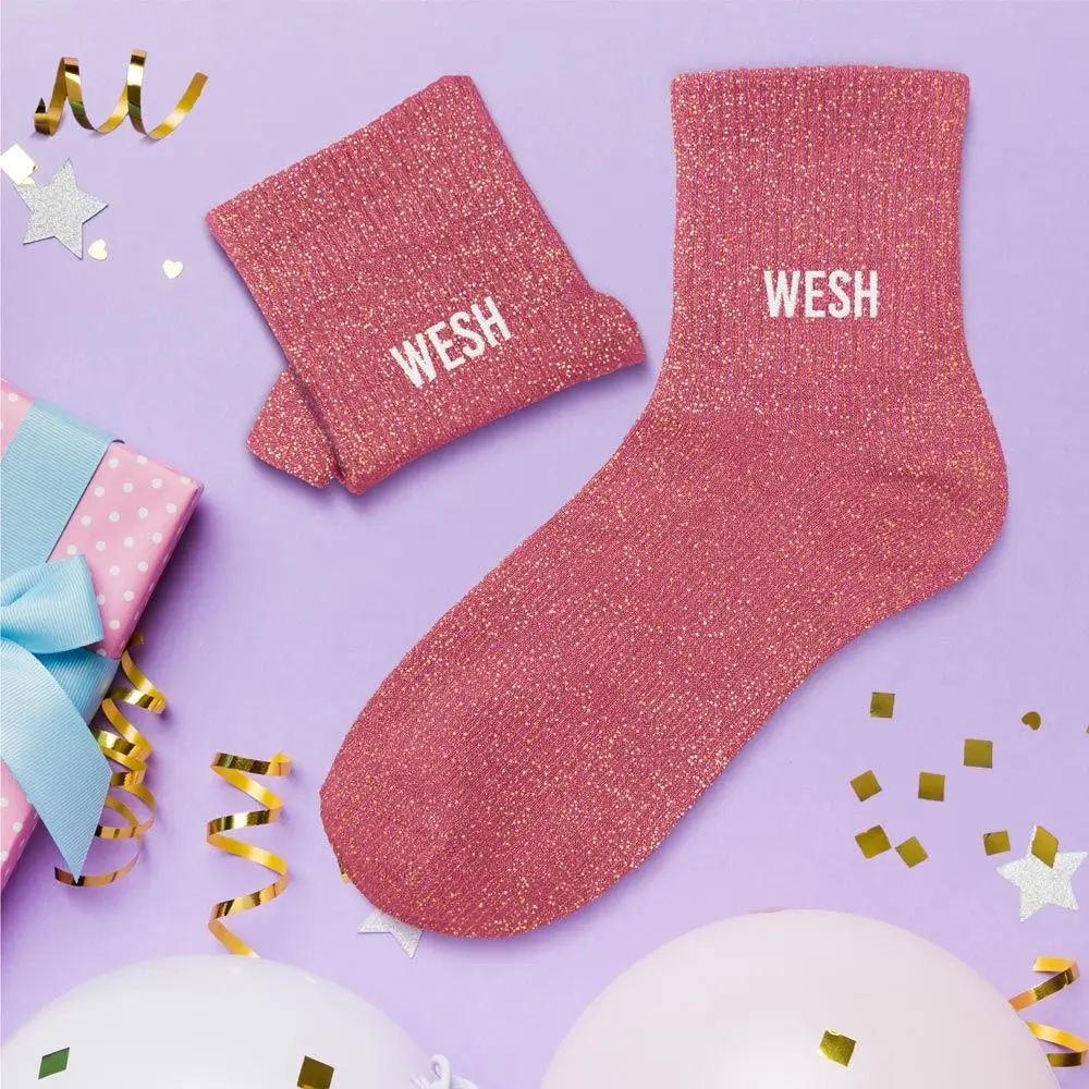 Chaussettes paillettes Wesh – Taille unique 36–42