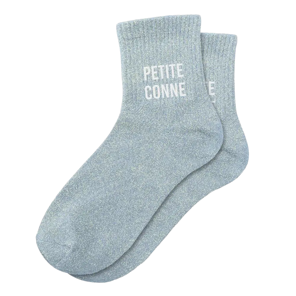 Chaussettes paillettes Petite Conne – Taille unique 36–42