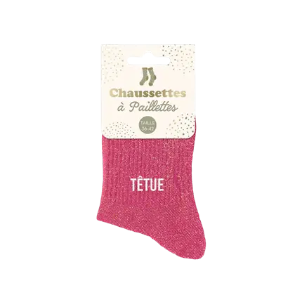 Chaussettes paillettes Tetue – Taille unique 36–42