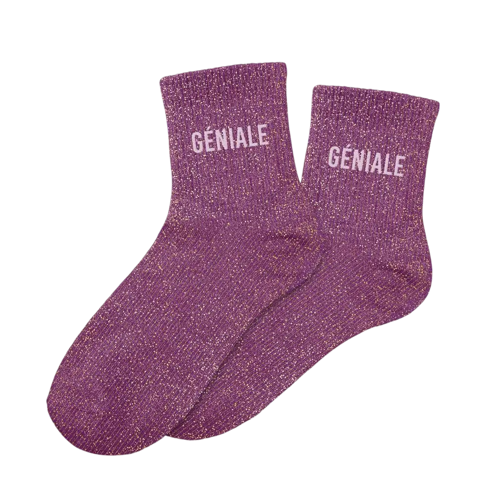 Chaussettes Paillettes Géniale – Taille Unique 36–42