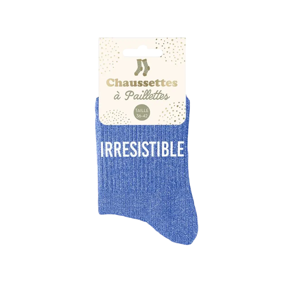 Chaussettes Paillettes Irrésistible – Taille Unique 36–42
