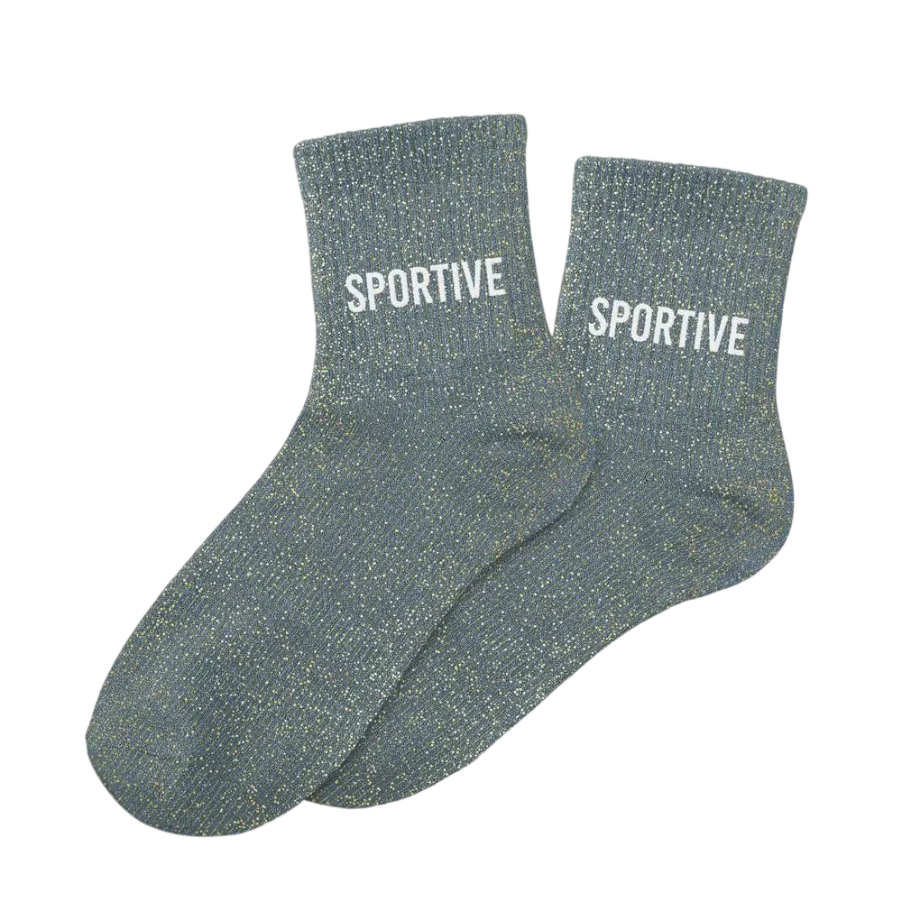 Chaussettes Paillettes Sportive – Taille Unique 36–42