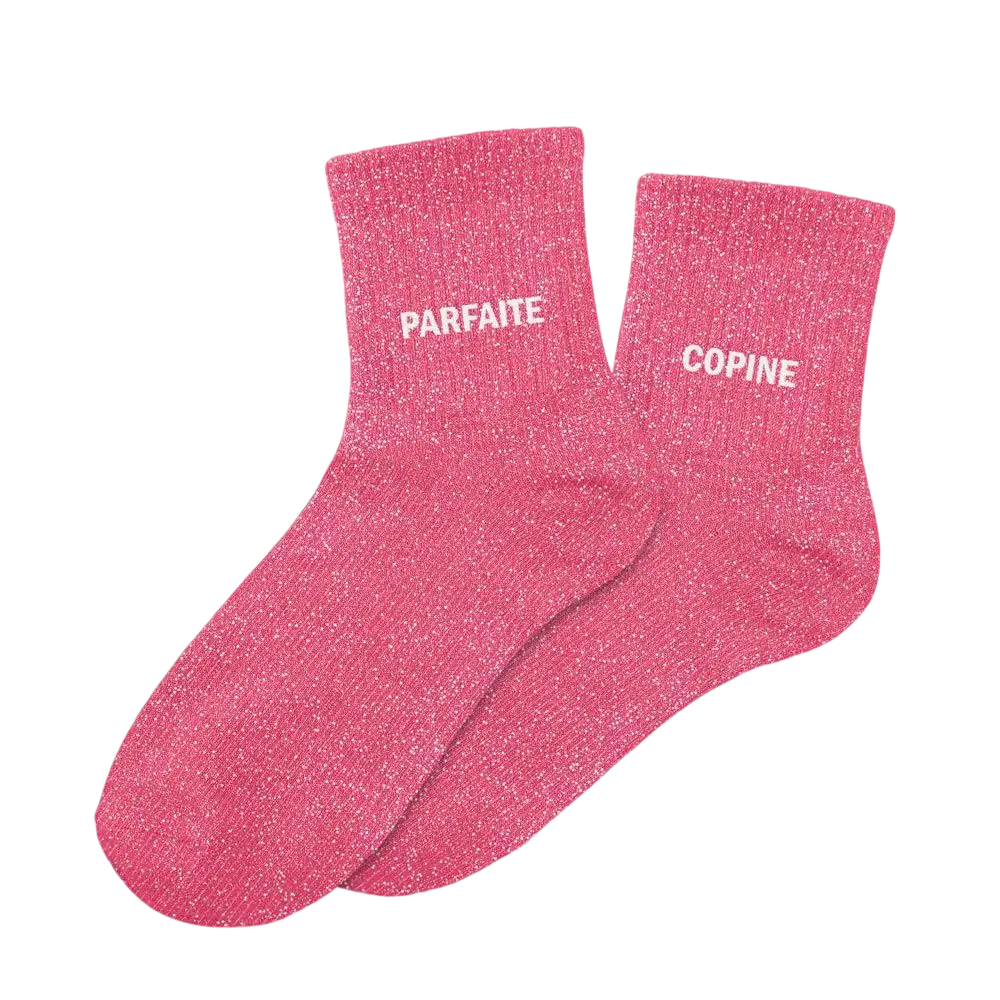 Chaussettes Paillettes Duo Parfaite Copine – Taille Unique 36–42
