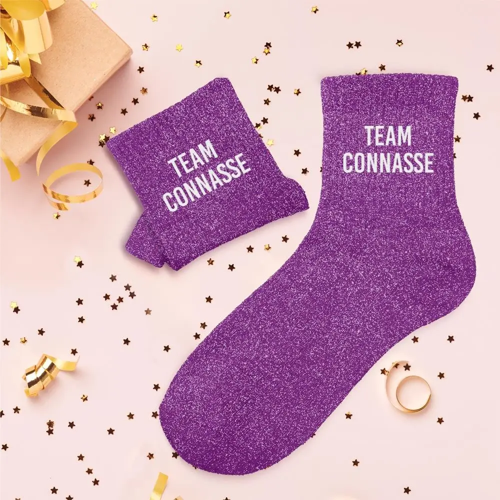 Chaussettes Paillettes Team Connasse – Taille Unique 36–42