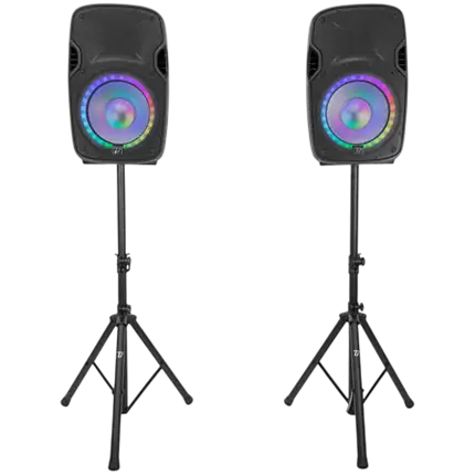 Pack Sono 2 Enceintes 12'' - BoomTone DJ PS212A LED Set