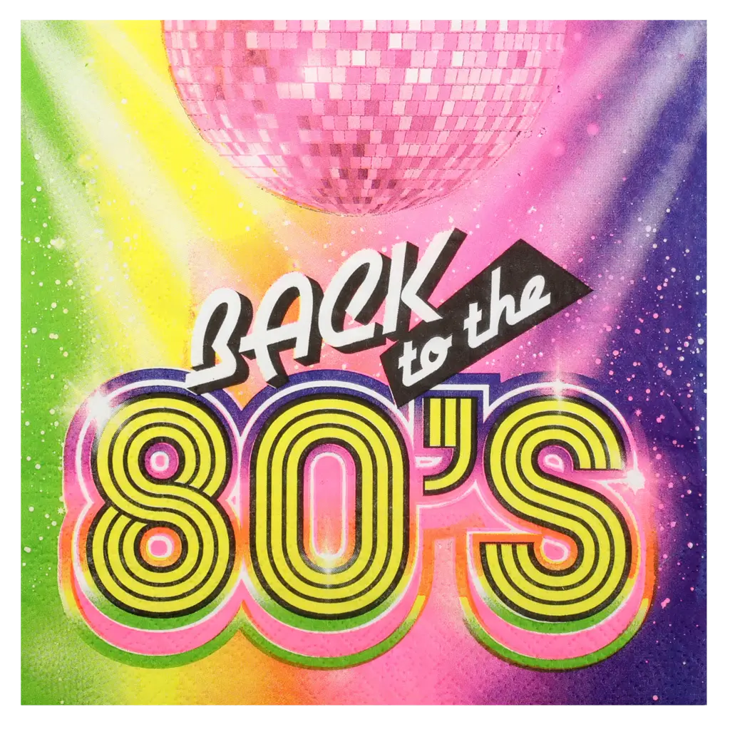 Serviette 80's - Lot de 20