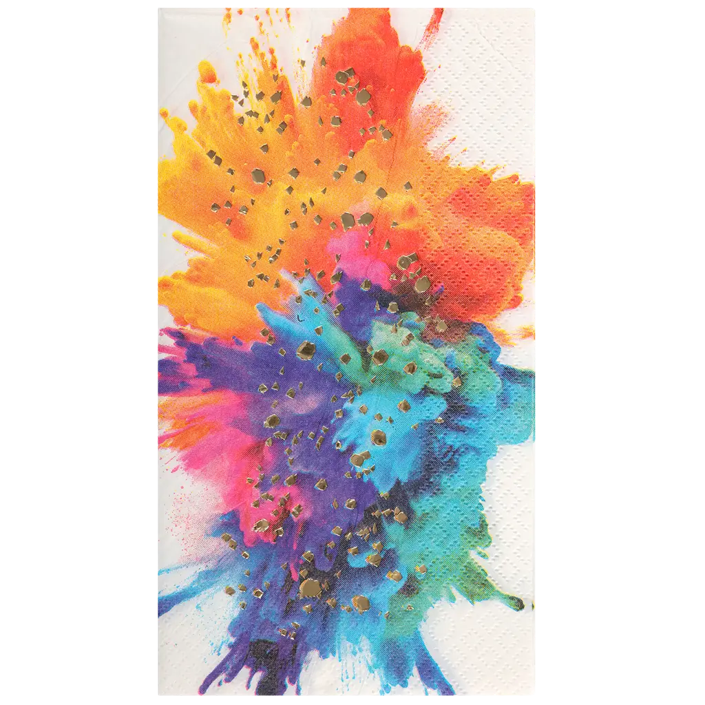 Serviette Holi Fête des couleurs – Lot de 12