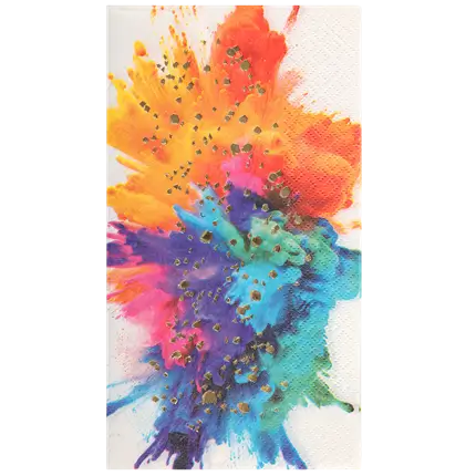 Serviette Holi Fête des couleurs – Lot de 12