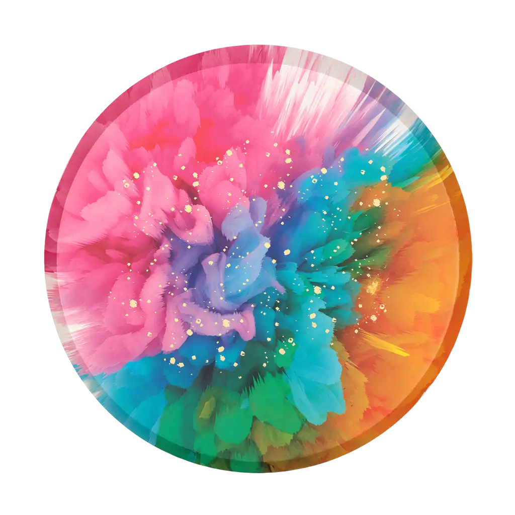 Assiette Holi Fête des couleurs – Lot de 6