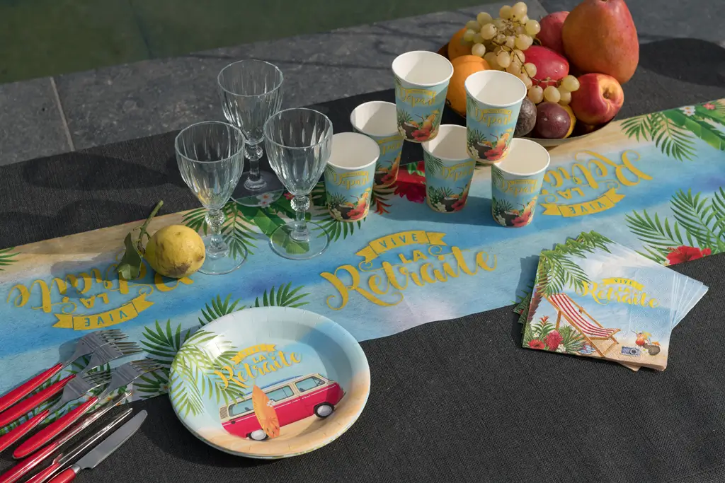 Assiette Retraite – La belle vie (sachet de 10)