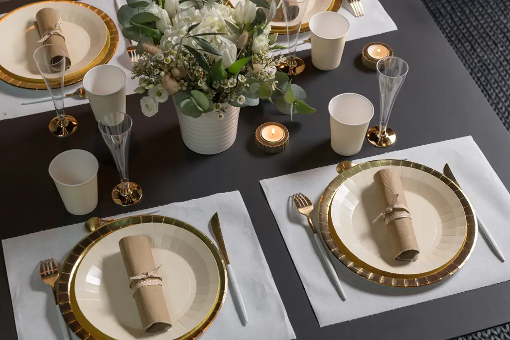 Chemin de table Harmony 4,8 m prédécoupé – Terracotta