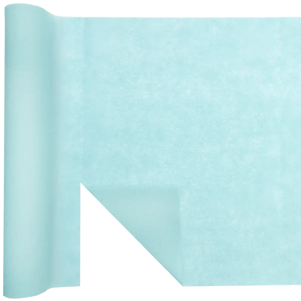 Chemin de table Harmony 4,8 m prédécoupé – Bleu clair