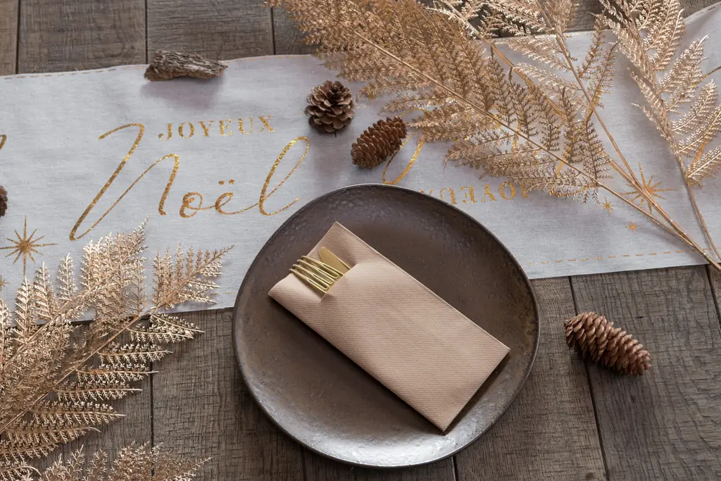 Serviette porte-couverts Eternity – Argent