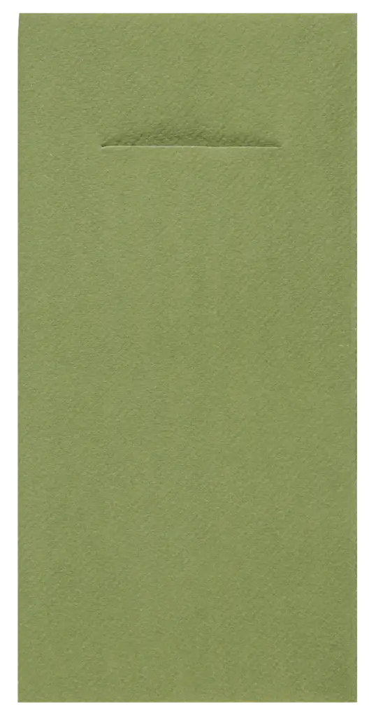 Serviette Porte-Couverts Airlaid Olive 40x40 cm – Élégance Table et Réception