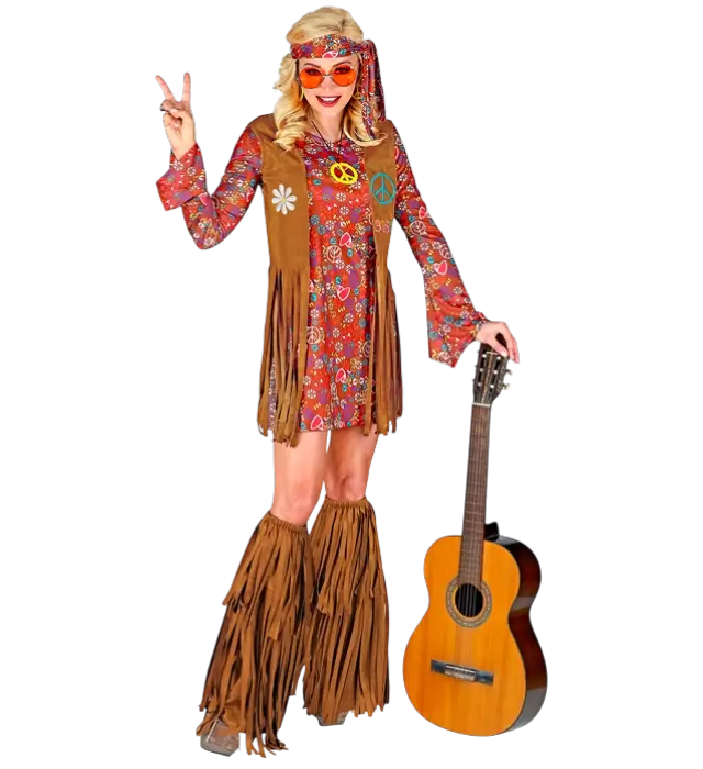 Surbottes Cowboy Western à Franges Effet Daim – Accessoire de Déguisement