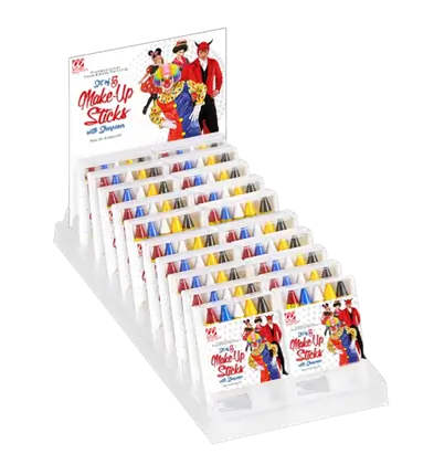 Assortiment de 20 Sets de 5 Crayons de Maquillage avec Taille-Crayons – Kit Maquillage Déguisement